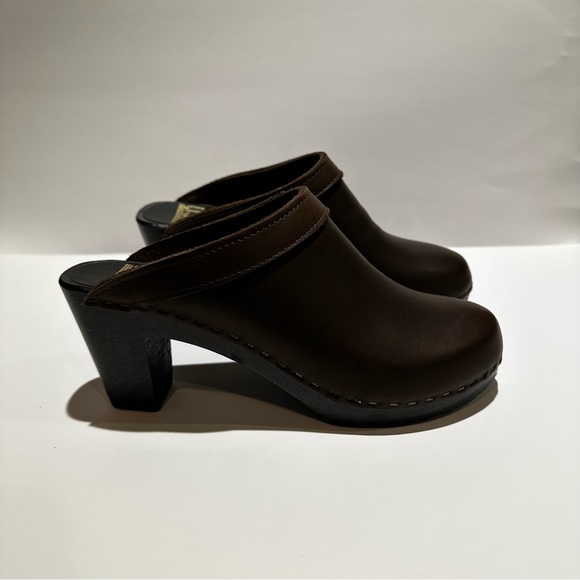 Sven Swedish Open Clog In Dark Brown - Picture 4 of 7